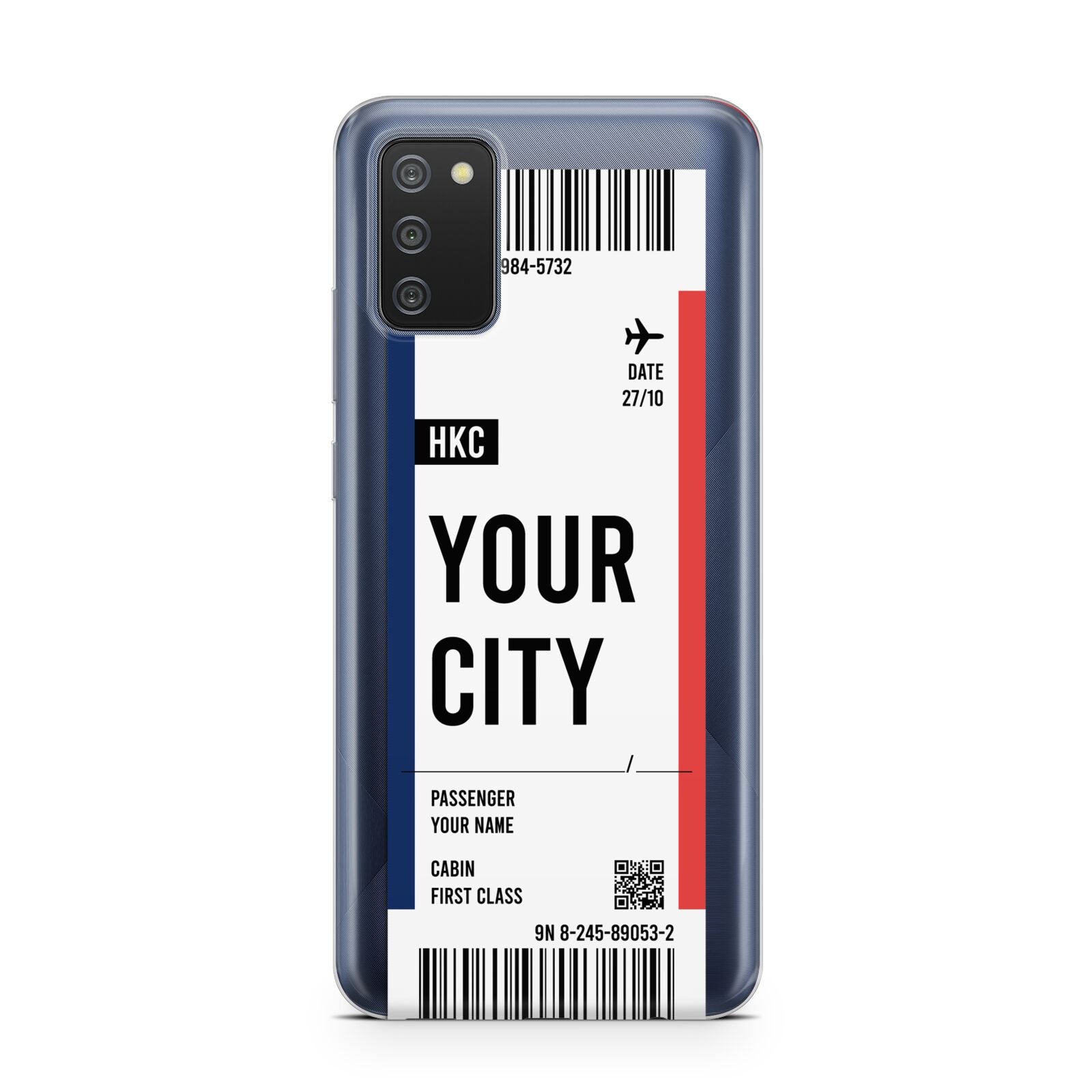 Boarding Pass Ticket Samsung A02s Case