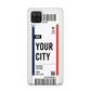 Boarding Pass Ticket Samsung A12 Case