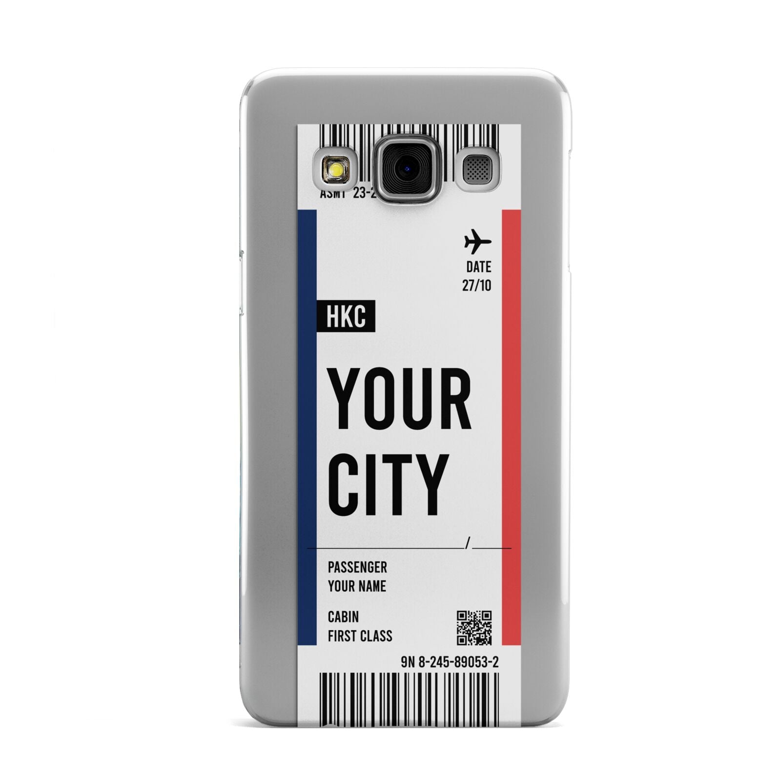 Boarding Pass Ticket Samsung Galaxy A3 Case