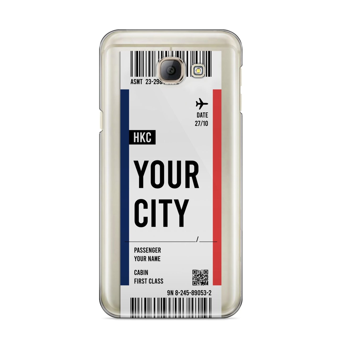 Boarding Pass Ticket Samsung Galaxy A8 2016 Case