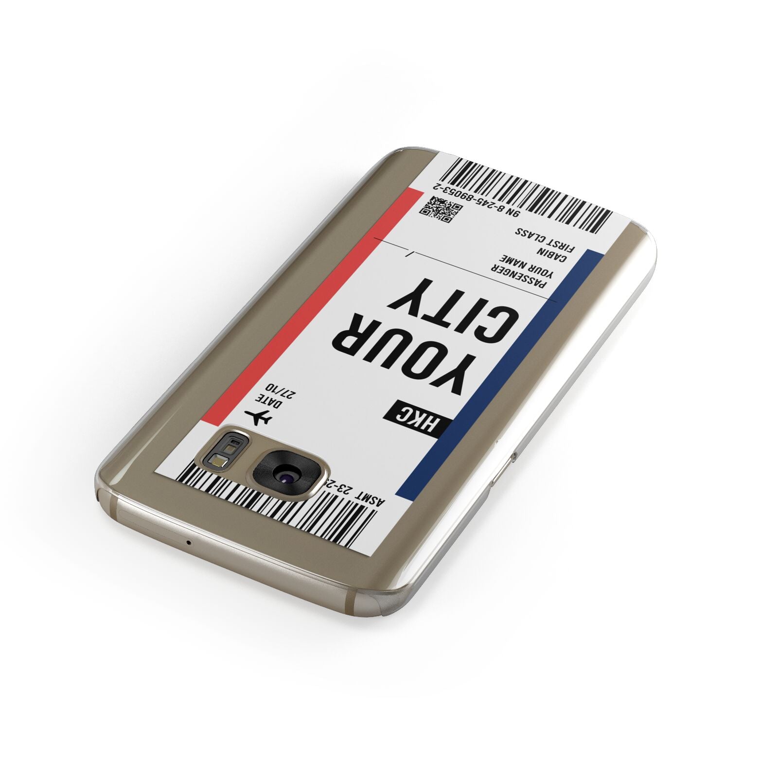 Boarding Pass Ticket Samsung Galaxy Case Front Close Up