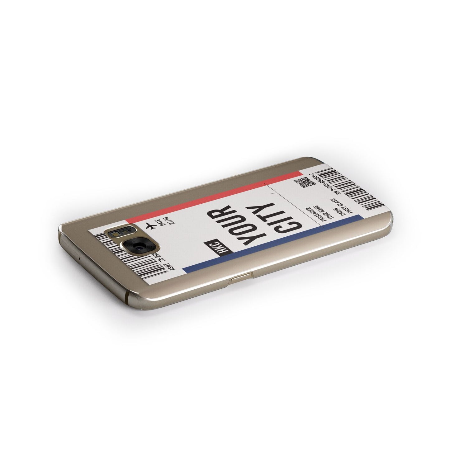 Boarding Pass Ticket Samsung Galaxy Case Side Close Up