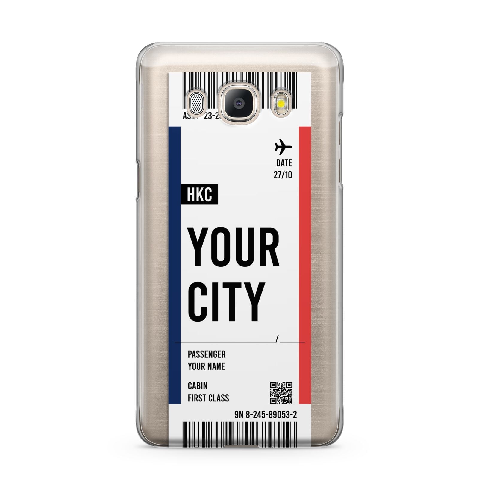 Boarding Pass Ticket Samsung Galaxy J5 2016 Case