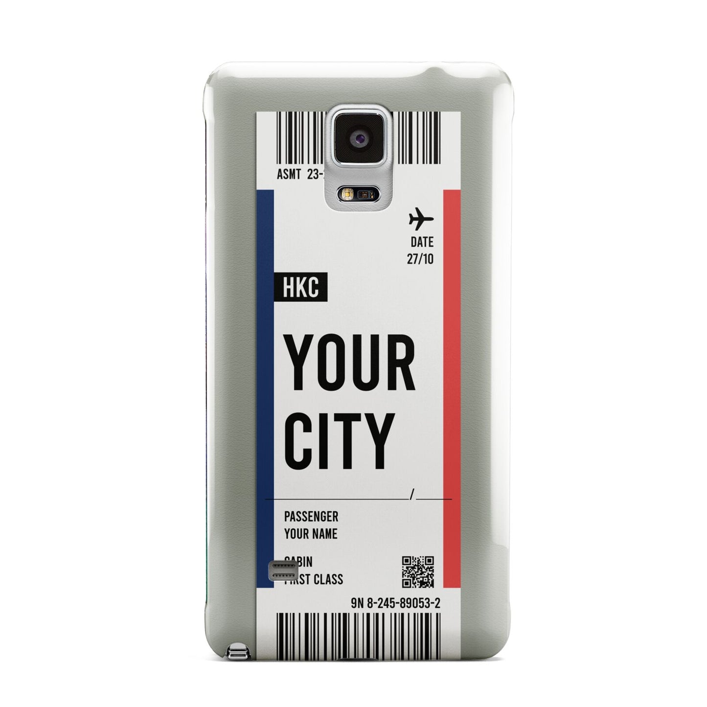 Boarding Pass Ticket Samsung Galaxy Note 4 Case