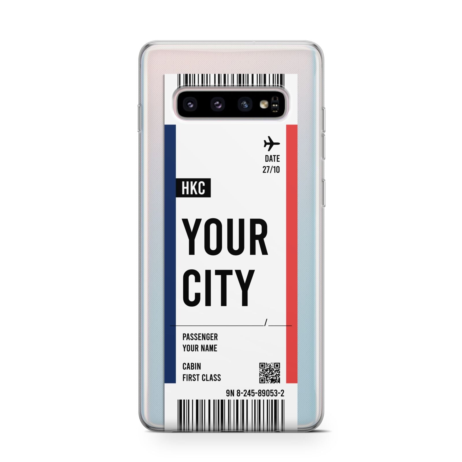 Boarding Pass Ticket Samsung Galaxy S10 Case