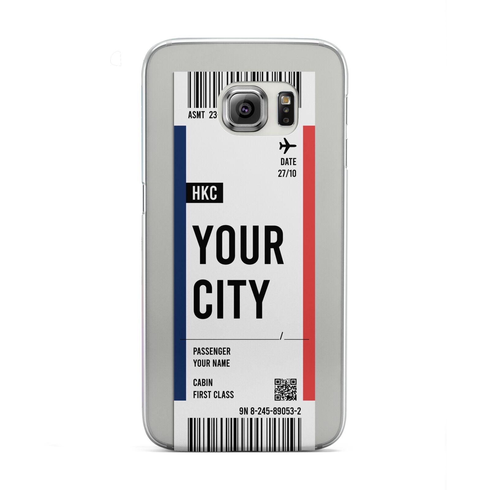 Boarding Pass Ticket Samsung Galaxy S6 Edge Case
