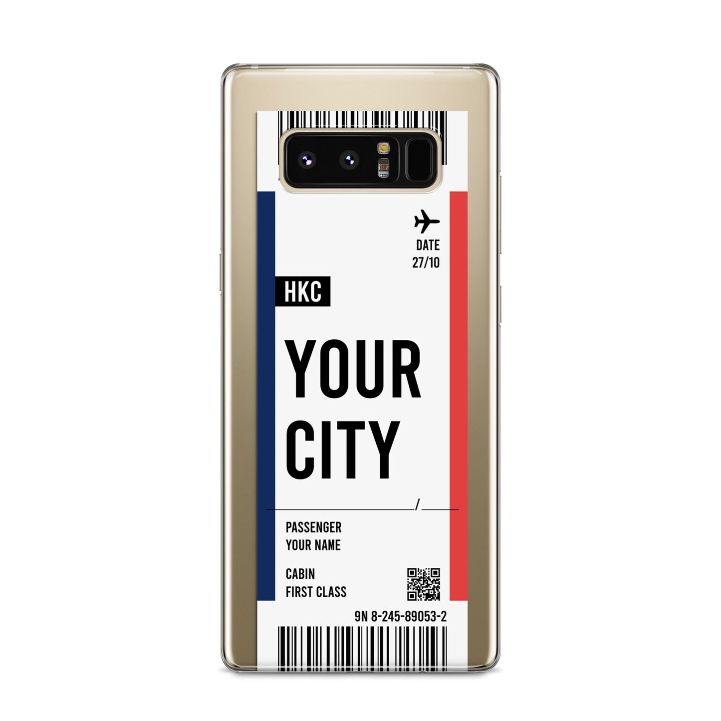 Boarding Pass Ticket Samsung Galaxy S8 Case