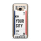 Boarding Pass Ticket Samsung Galaxy S8 Plus Case