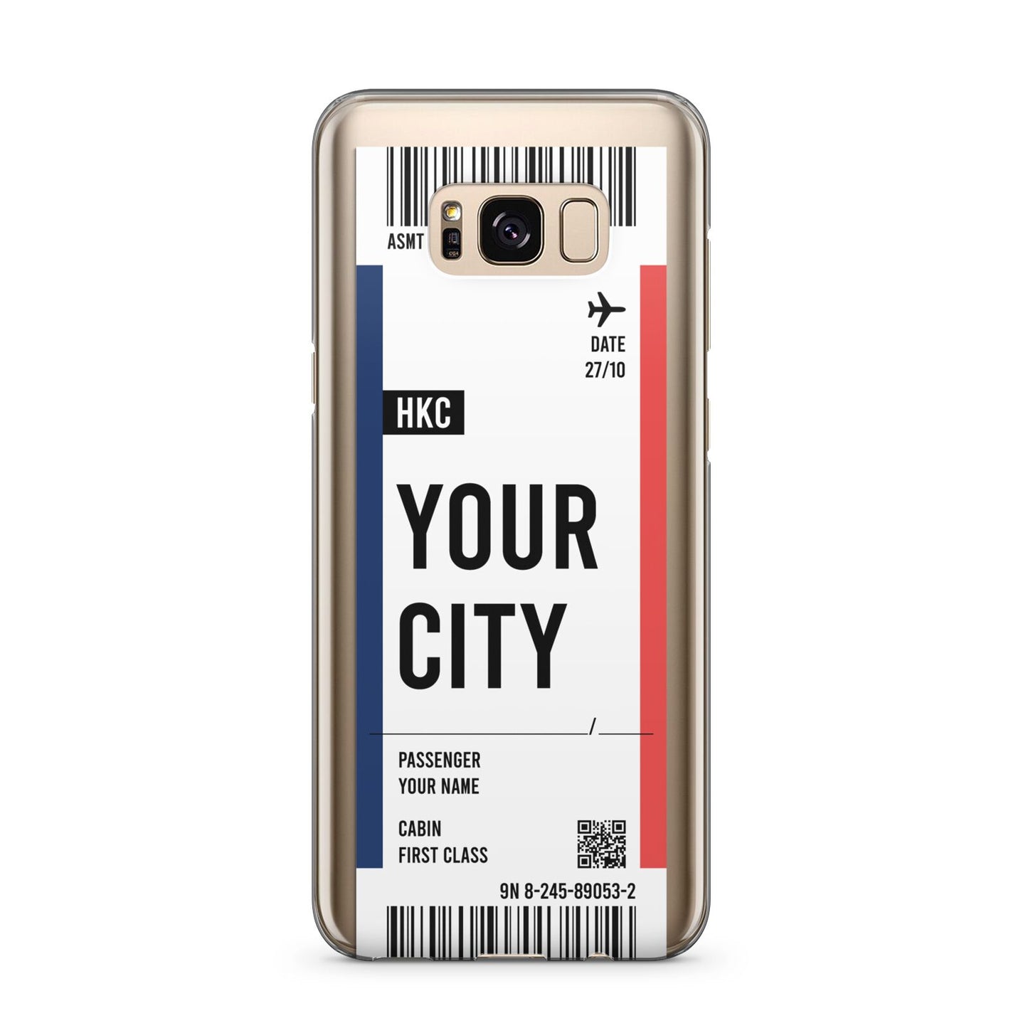 Boarding Pass Ticket Samsung Galaxy S8 Plus Case