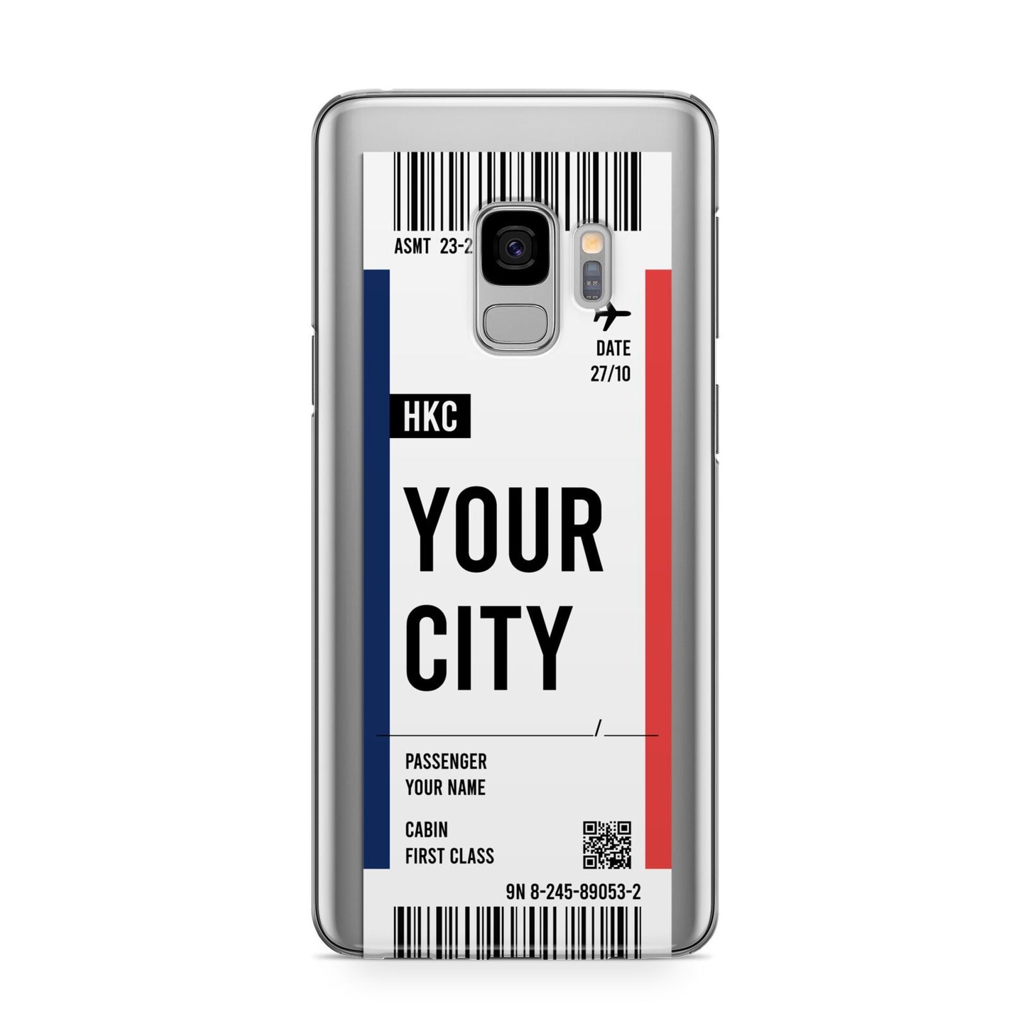 Boarding Pass Ticket Samsung Galaxy S9 Case