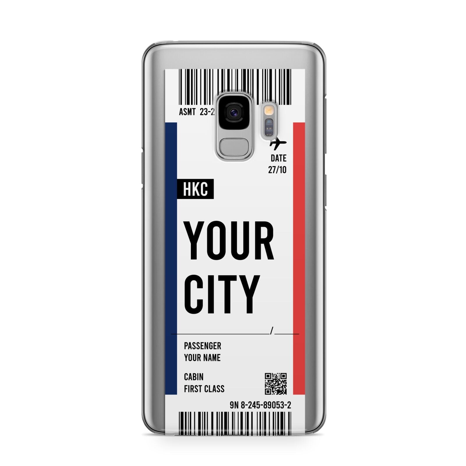 Boarding Pass Ticket Samsung Galaxy S9 Case
