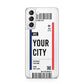 Boarding Pass Ticket Samsung S21 Case