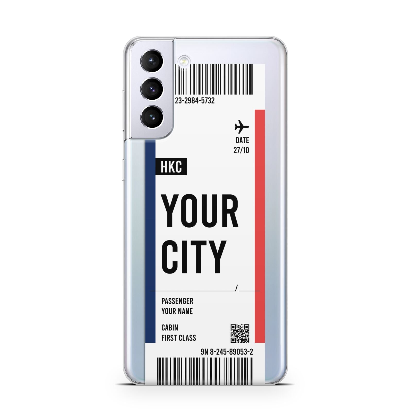 Boarding Pass Ticket Samsung S21 Plus Case