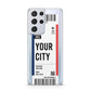 Boarding Pass Ticket Samsung S21 Ultra Case
