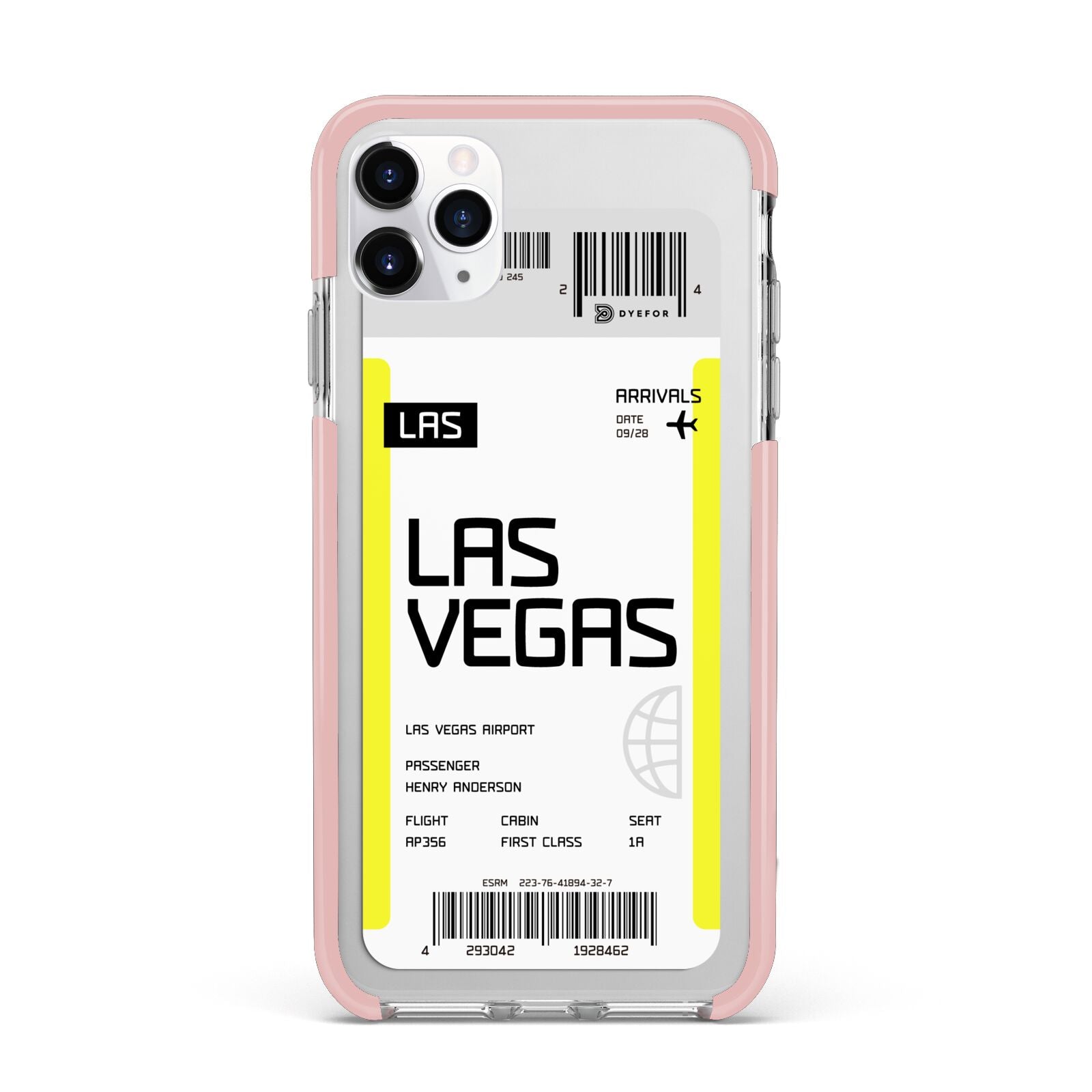 Boarding Pass iPhone 11 Pro Max Impact Pink Edge Case