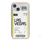 Boarding Pass iPhone 13 Mini TPU Impact Case with Pink Edges