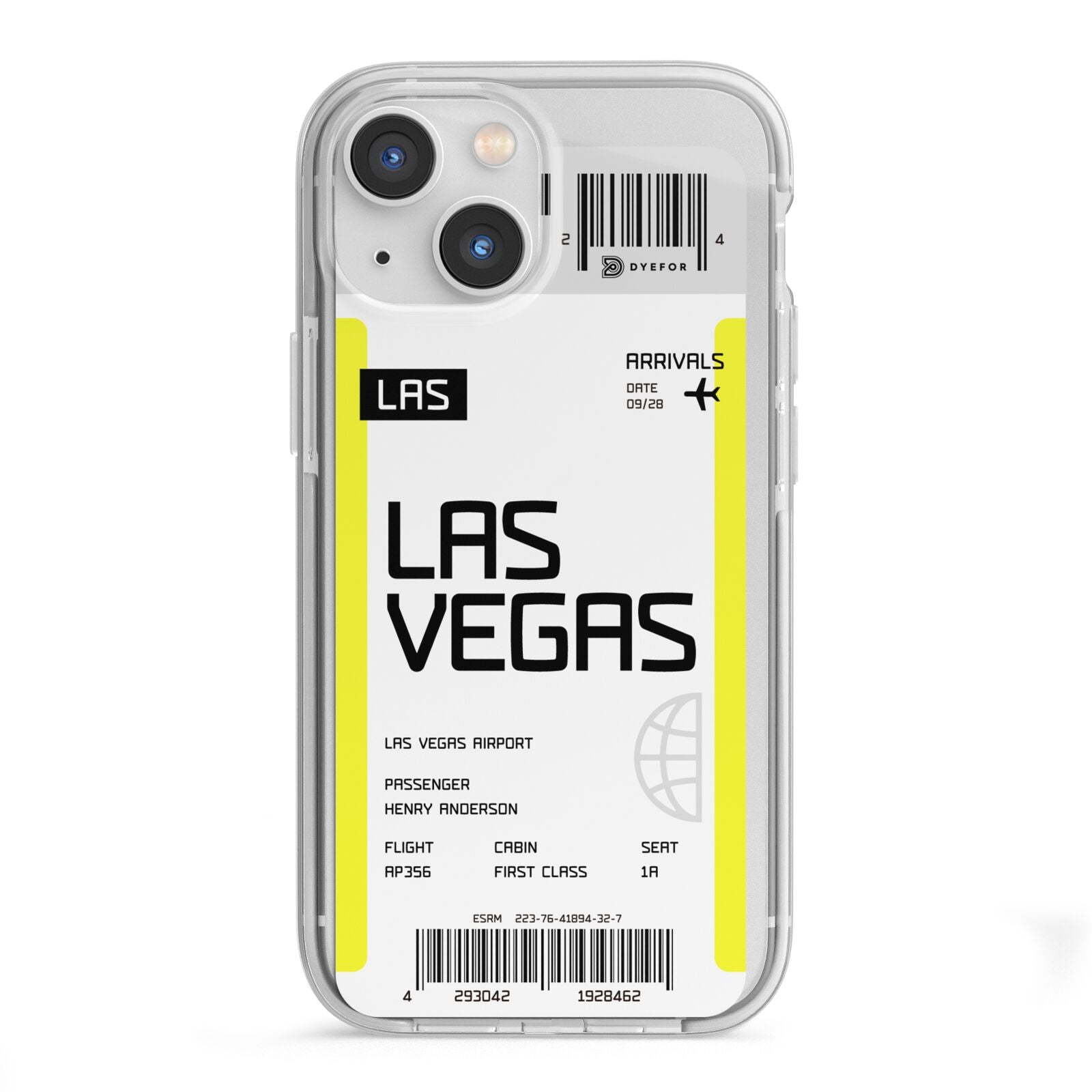 Boarding Pass iPhone 13 Mini TPU Impact Case with White Edges