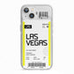 Boarding Pass iPhone 13 TPU Impact Case with White Edges