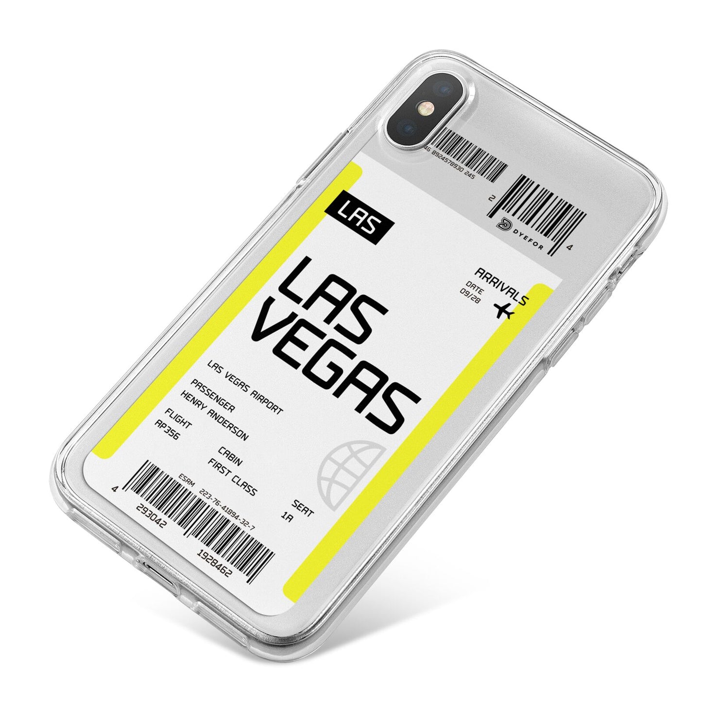 Boarding Pass iPhone X Bumper Case on Silver iPhone
