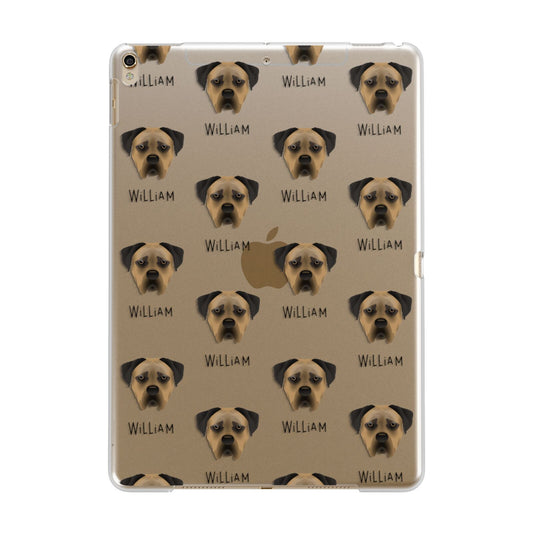 Boerboel Icon with Name Apple iPad Gold Case