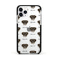 Boerboel Icon with Name Apple iPhone 11 Pro in Silver with Black Impact Case