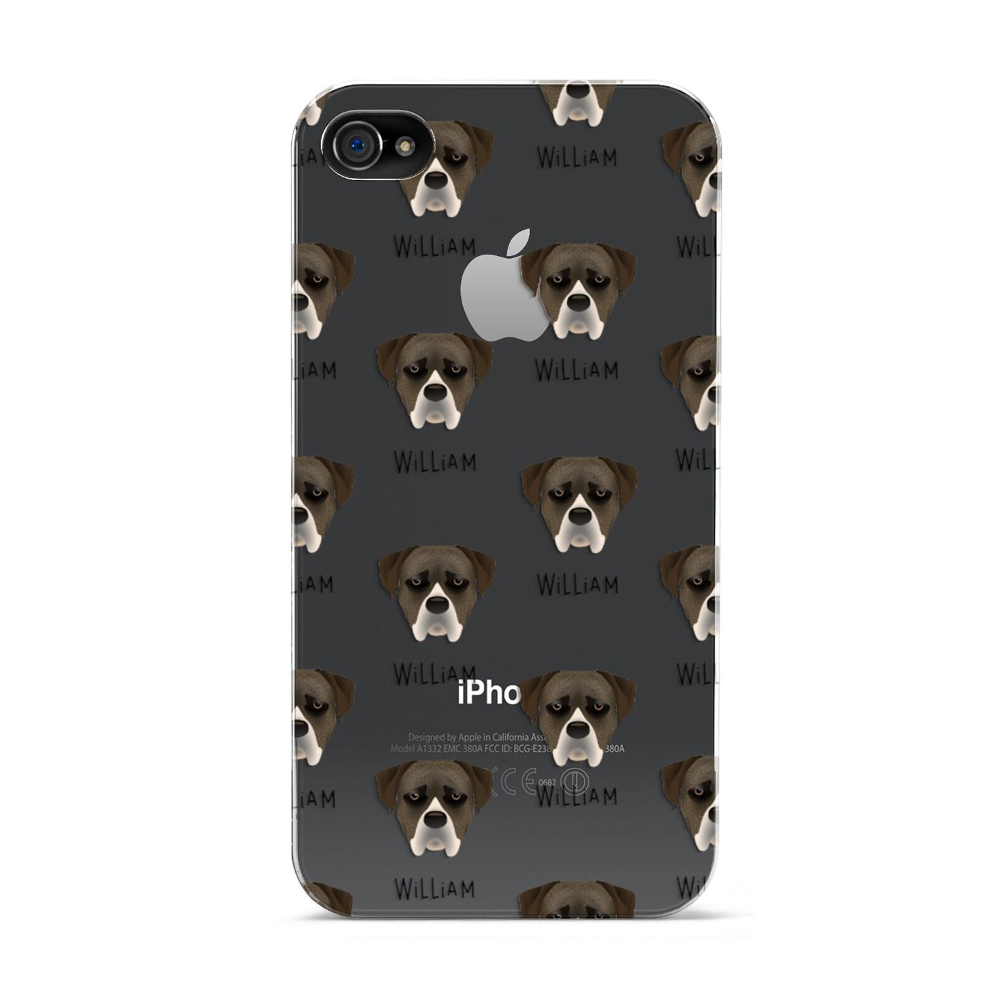 Boerboel Icon with Name Apple iPhone 4s Case