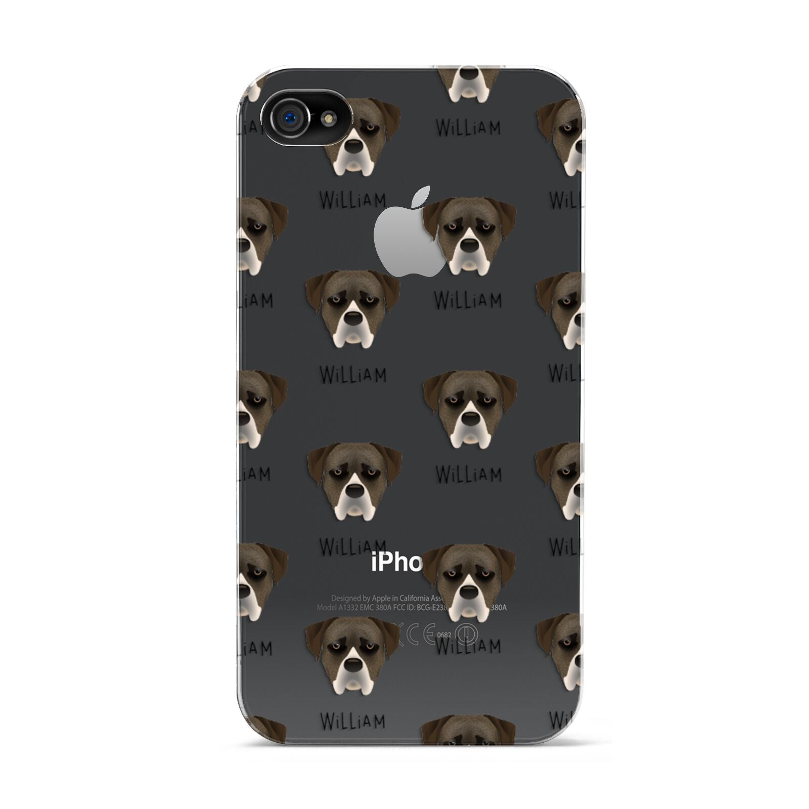Boerboel Icon with Name Apple iPhone 4s Case