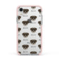Boerboel Icon with Name Apple iPhone XR Impact Case Pink Edge on Silver Phone