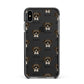 Boerboel Icon with Name Apple iPhone Xs Max Impact Case Black Edge on Black Phone