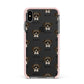 Boerboel Icon with Name Apple iPhone Xs Max Impact Case Pink Edge on Black Phone