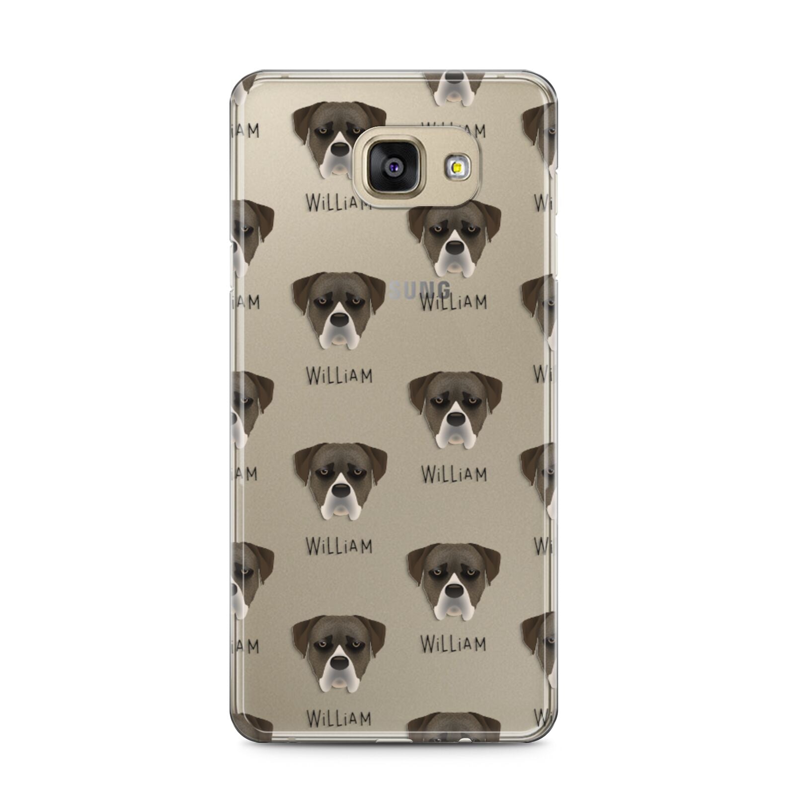 Boerboel Icon with Name Samsung Galaxy A5 2016 Case on gold phone