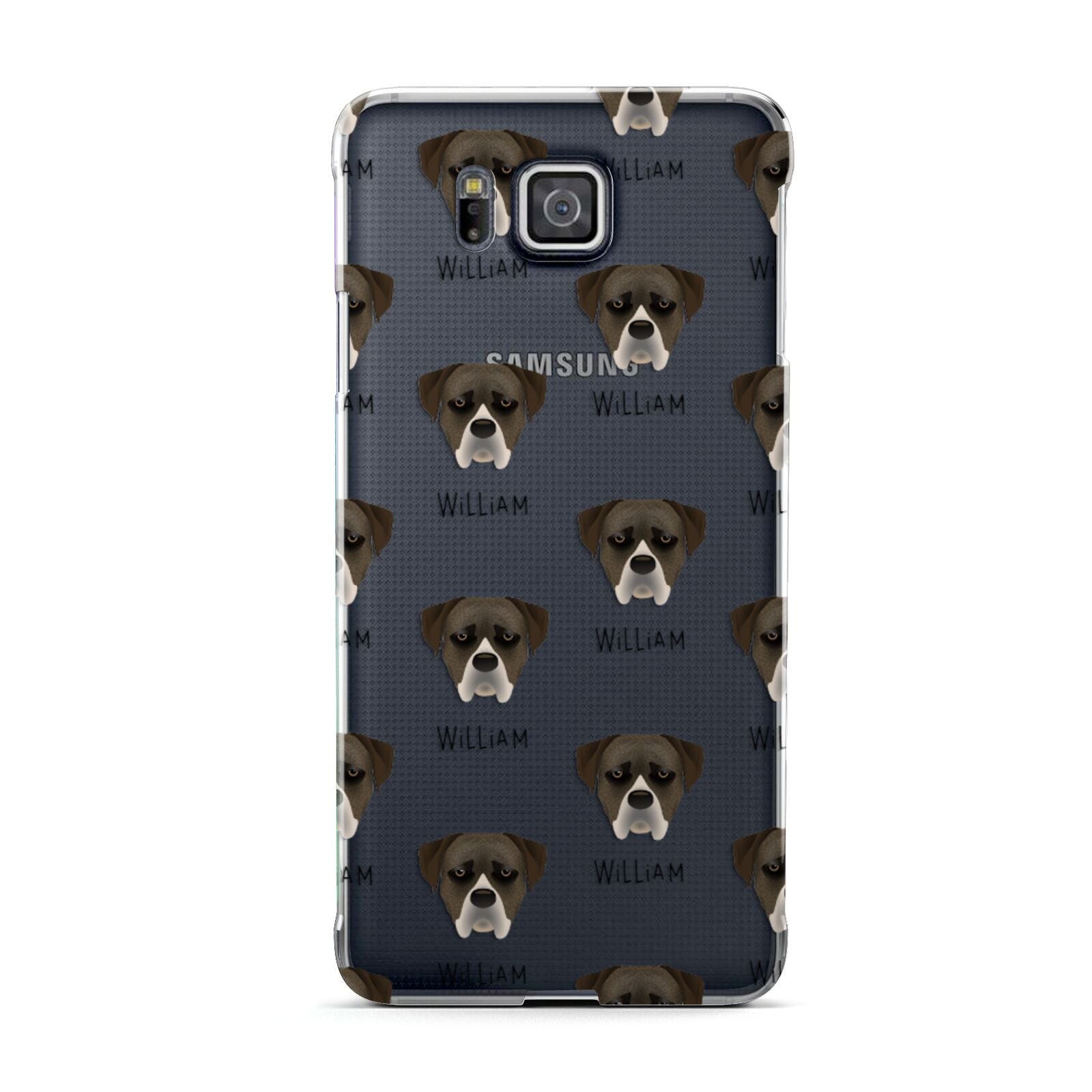 Boerboel Icon with Name Samsung Galaxy Alpha Case