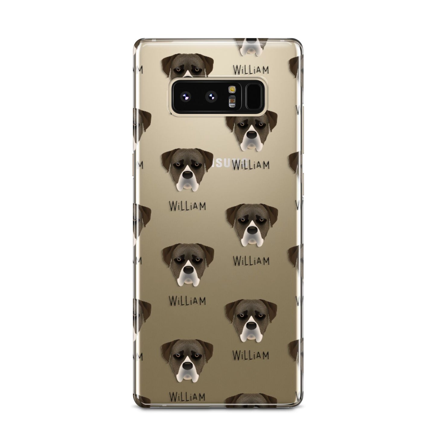 Boerboel Icon with Name Samsung Galaxy Note 8 Case