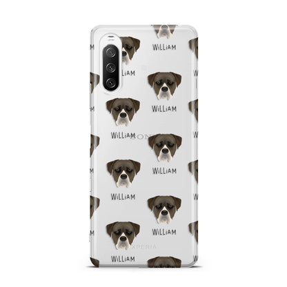 Boerboel Icon with Name Sony Xperia 10 III Case
