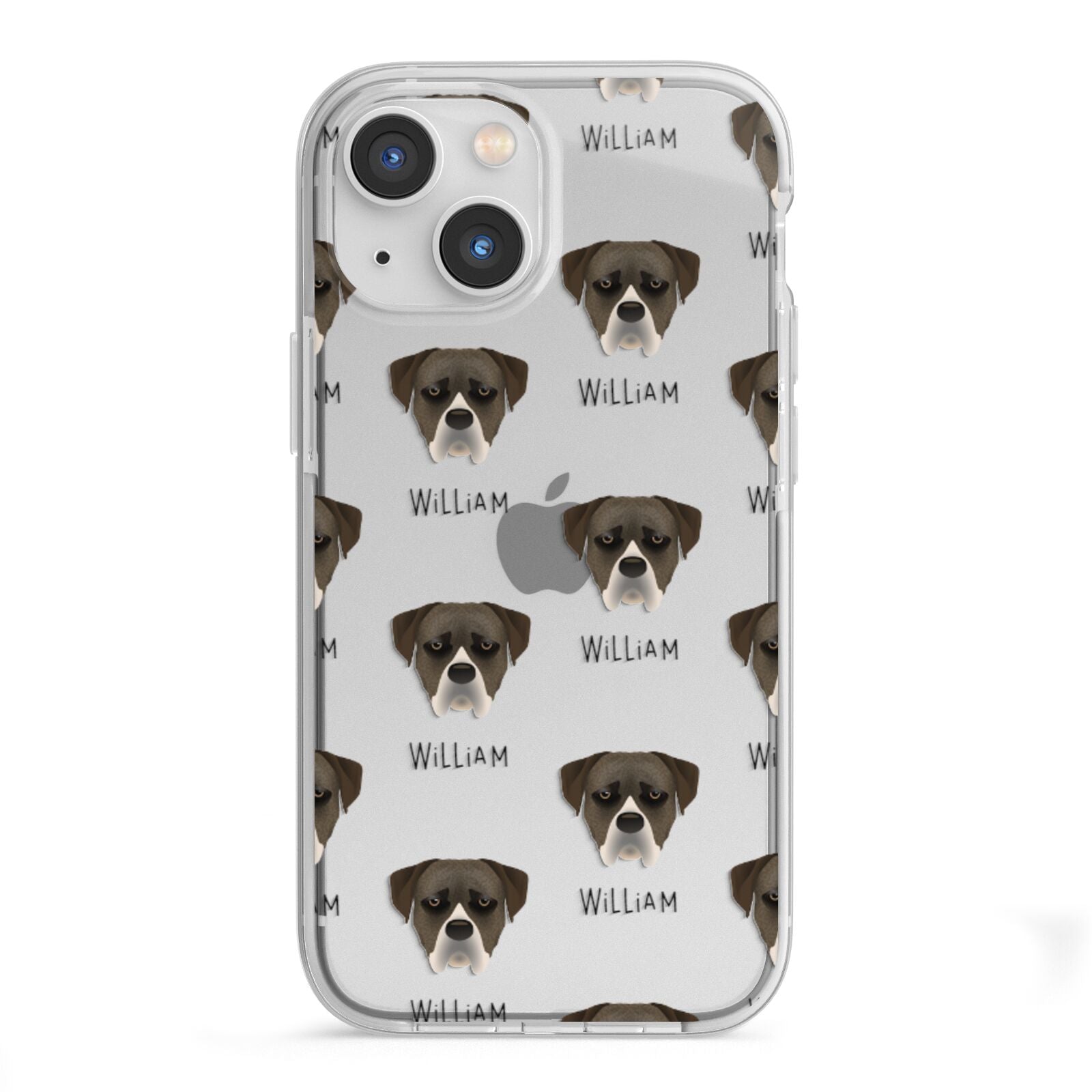 Boerboel Icon with Name iPhone 13 Mini TPU Impact Case with White Edges