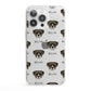 Boerboel Icon with Name iPhone 13 Pro Clear Bumper Case