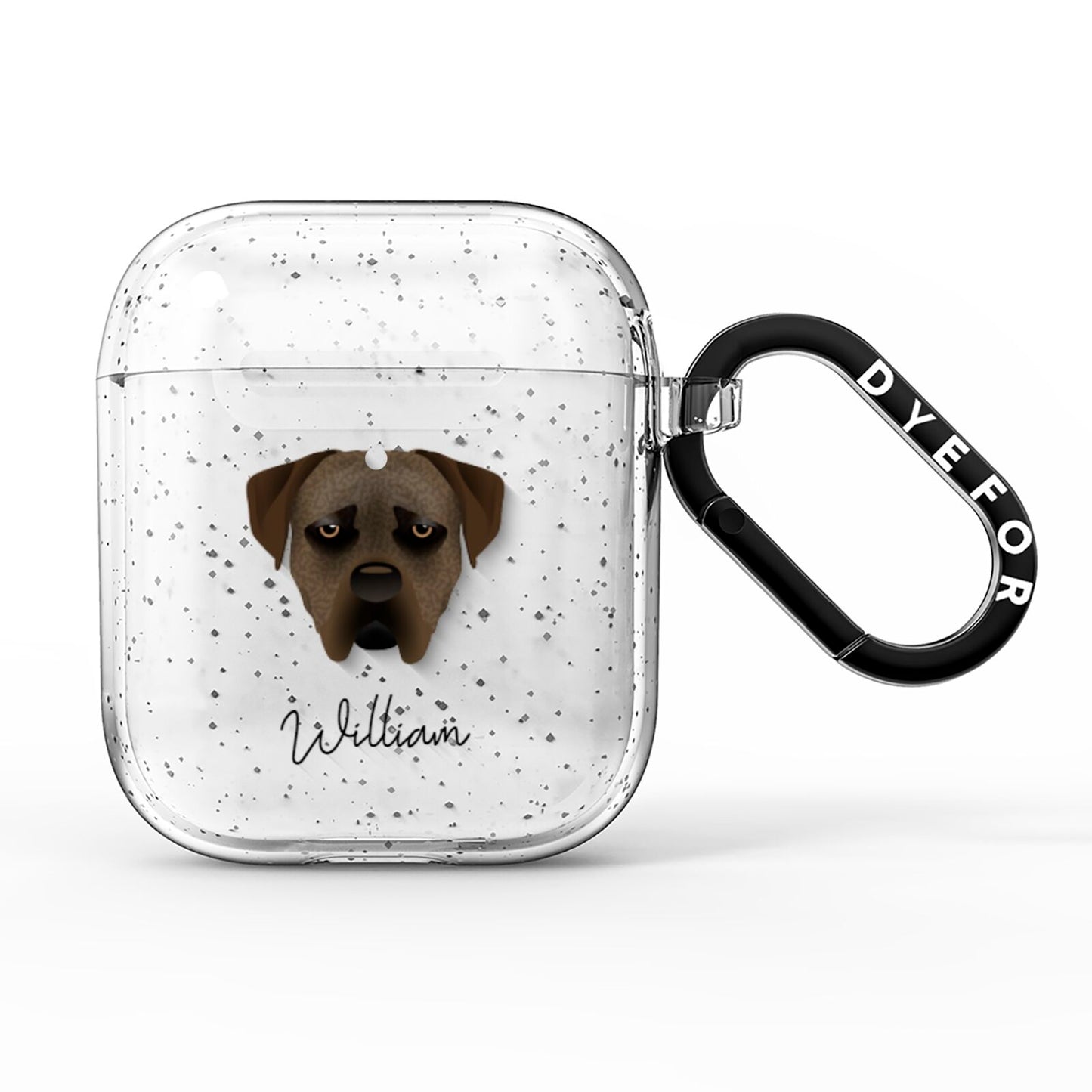 Boerboel Personalised AirPods Glitter Case