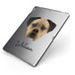 Boerboel Personalised Apple iPad Case on Grey iPad Side View