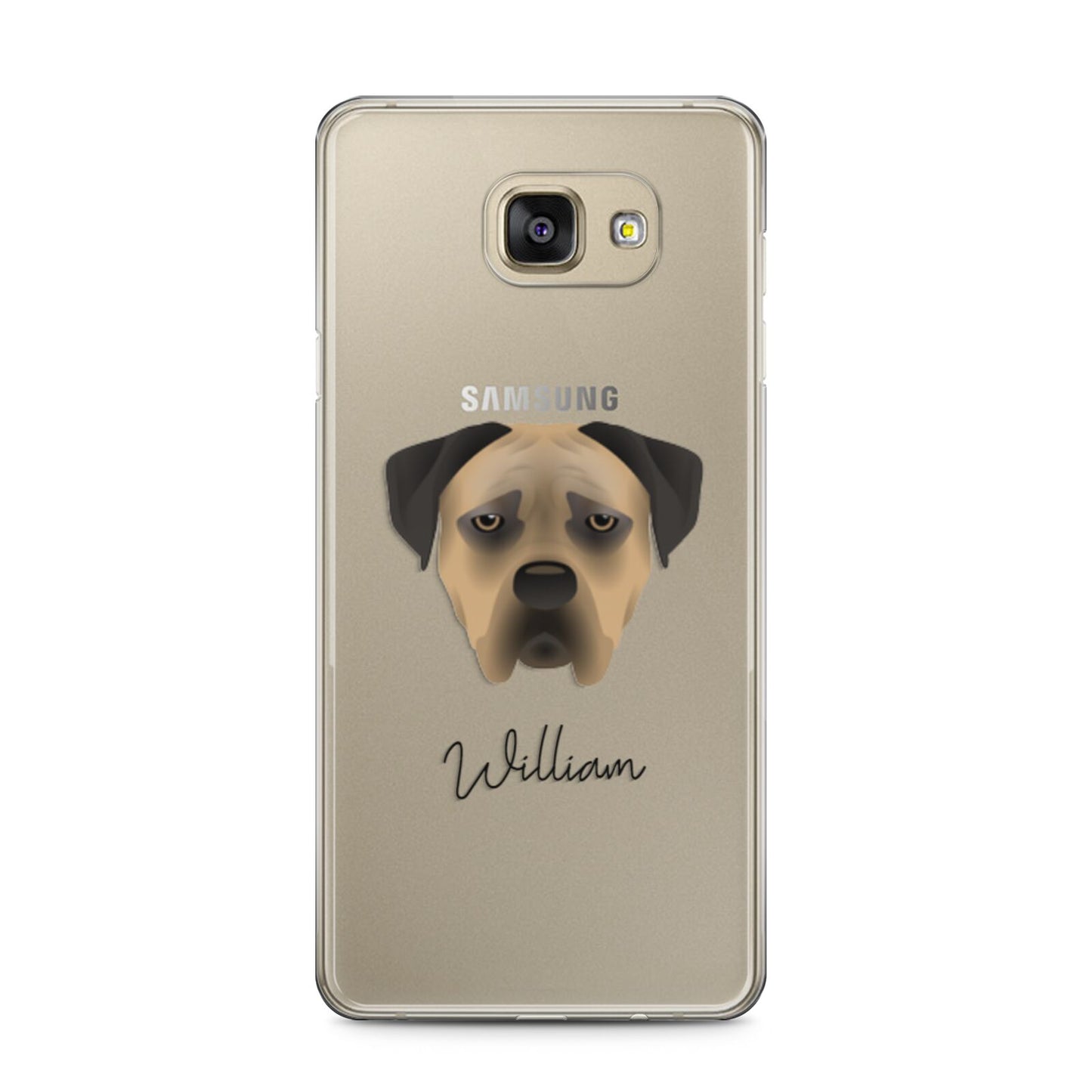 Boerboel Personalised Samsung Galaxy A5 2016 Case on gold phone