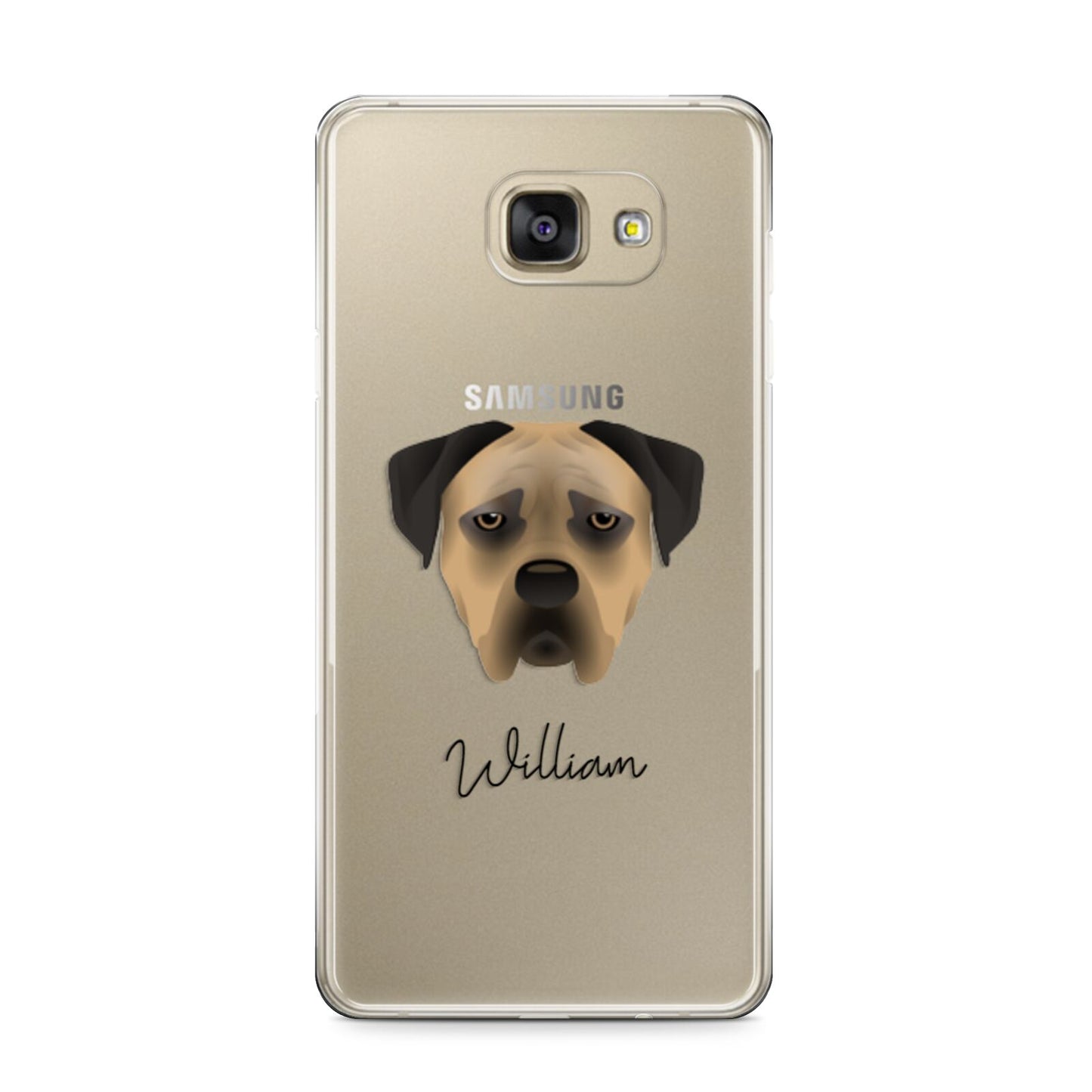 Boerboel Personalised Samsung Galaxy A9 2016 Case on gold phone