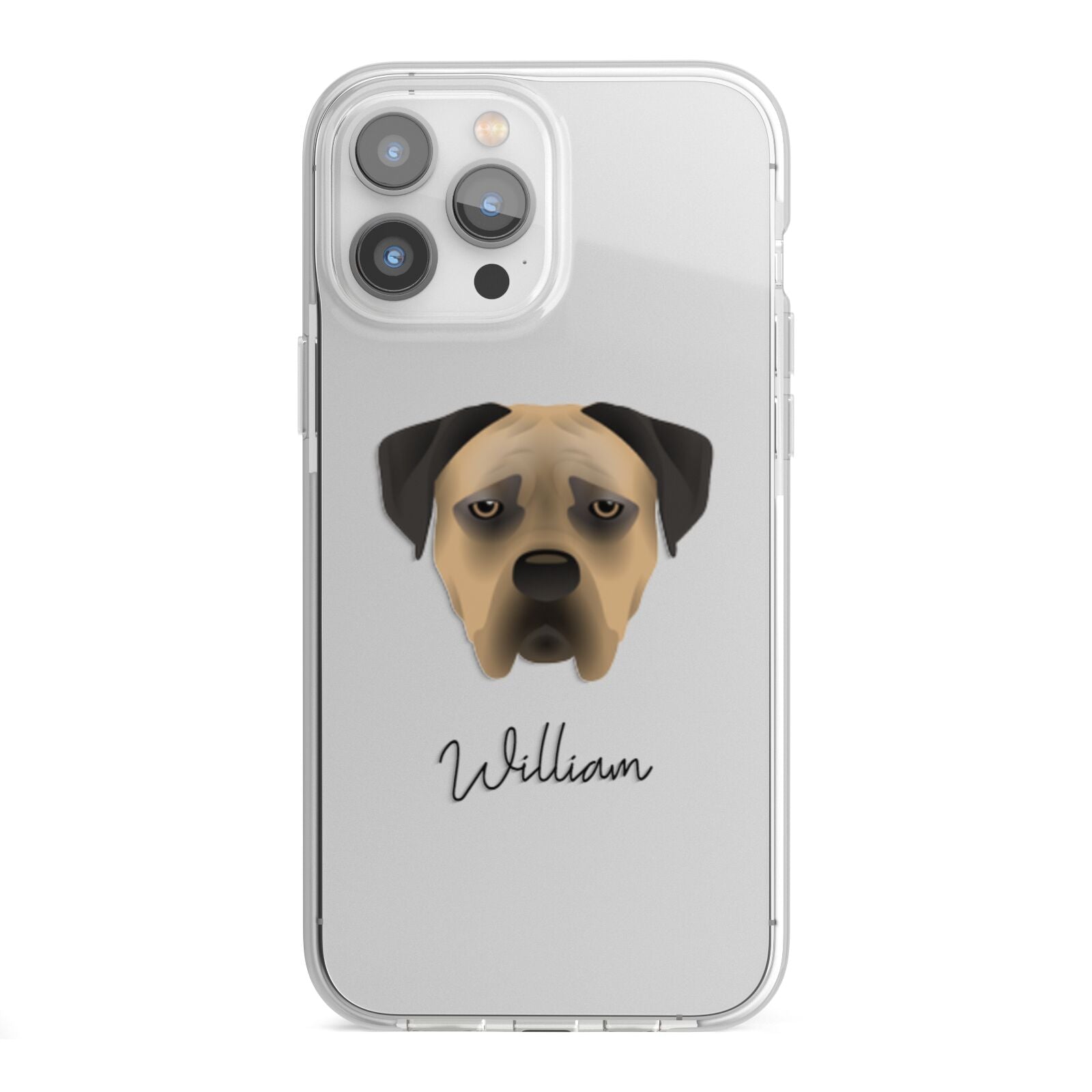 Boerboel Personalised iPhone 13 Pro Max TPU Impact Case with White Edges