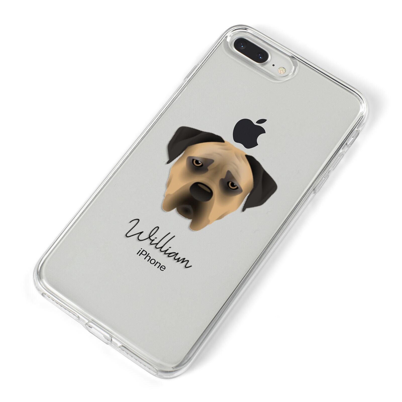Boerboel Personalised iPhone 8 Plus Bumper Case on Silver iPhone Alternative Image