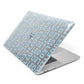 Bold Blue Block Names Apple MacBook Case Side View