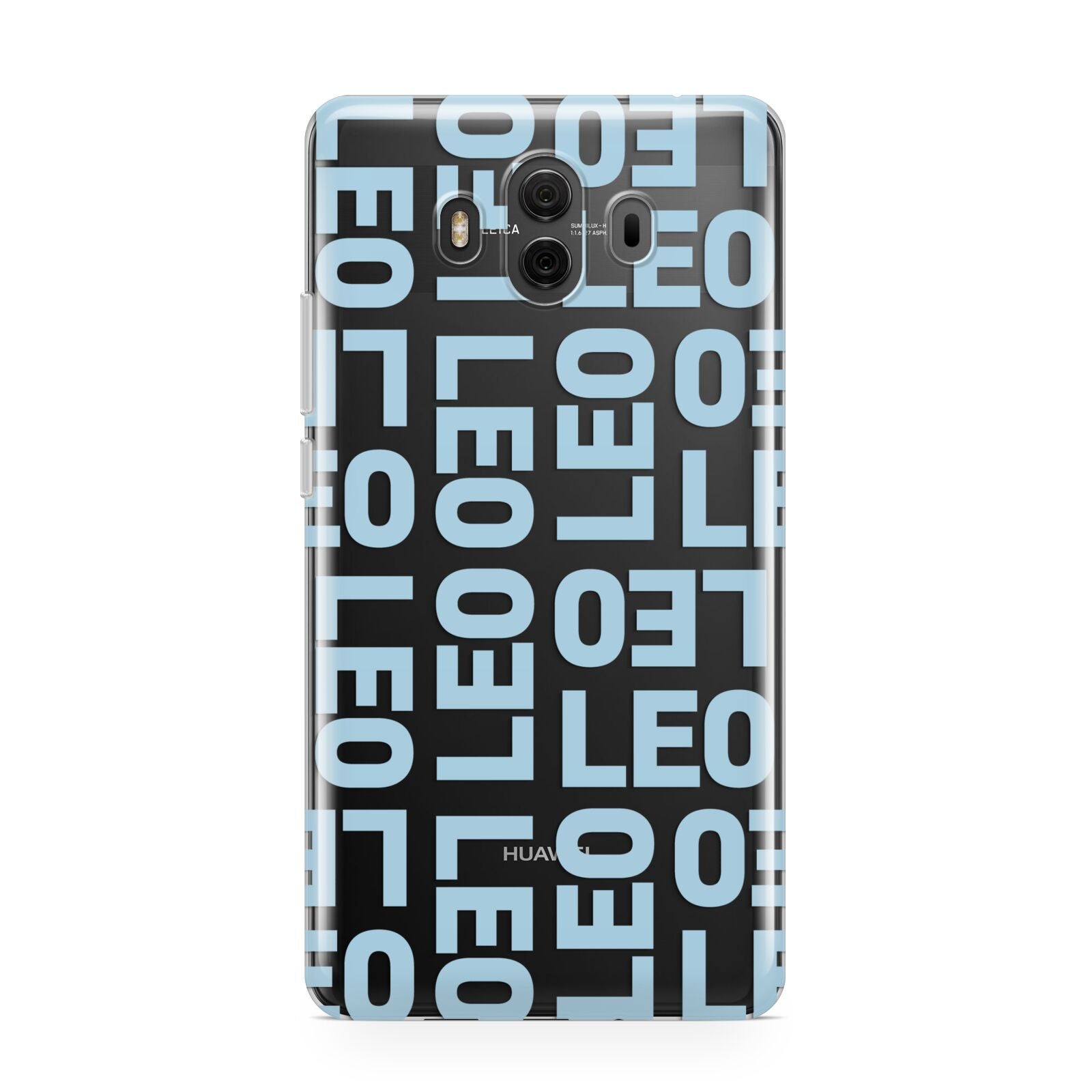 Bold Blue Block Names Huawei Mate 10 Protective Phone Case