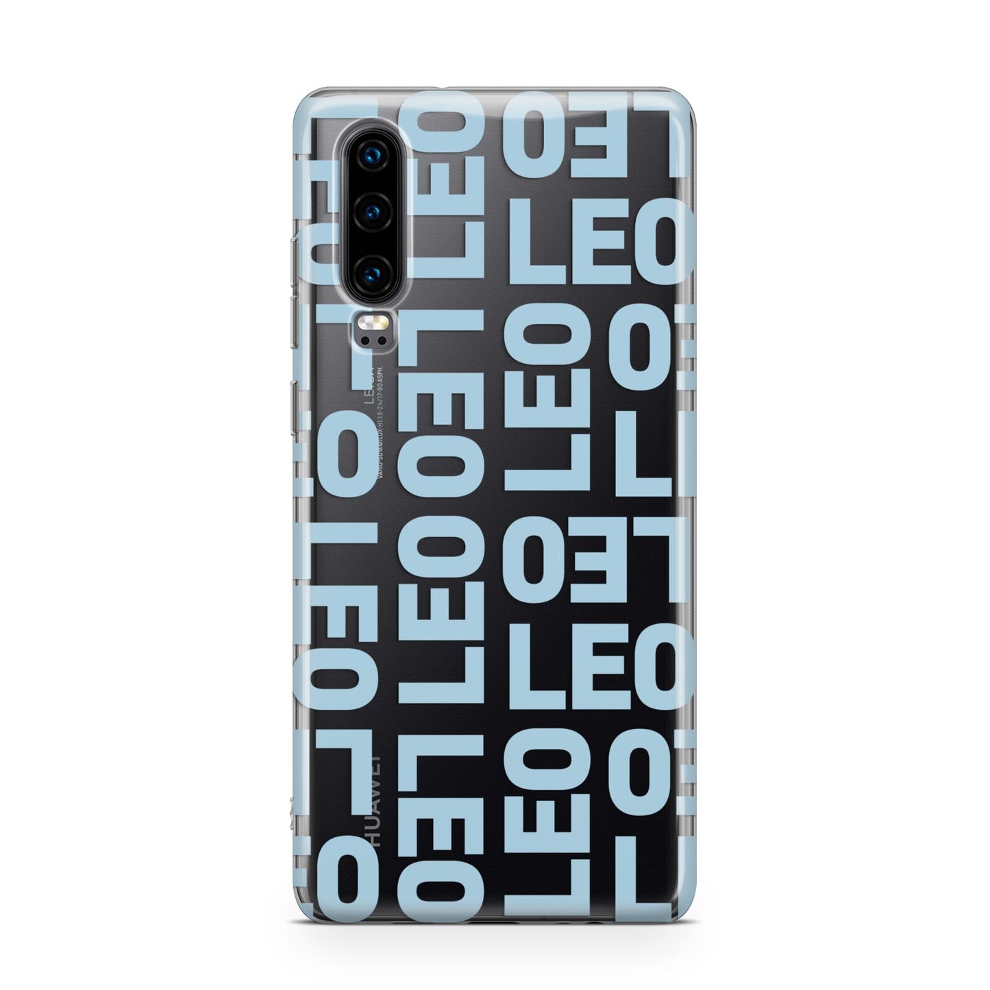 Bold Blue Block Names Huawei P30 Phone Case