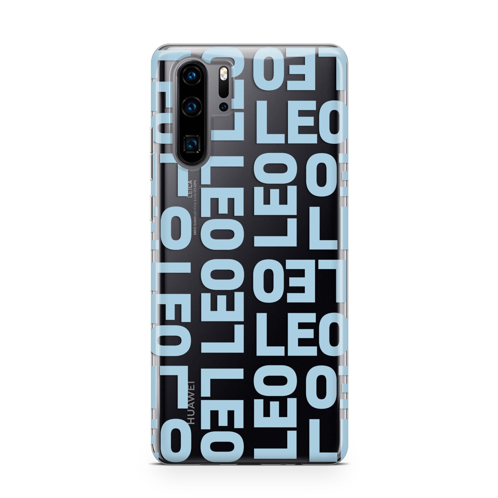 Bold Blue Block Names Huawei P30 Pro Phone Case