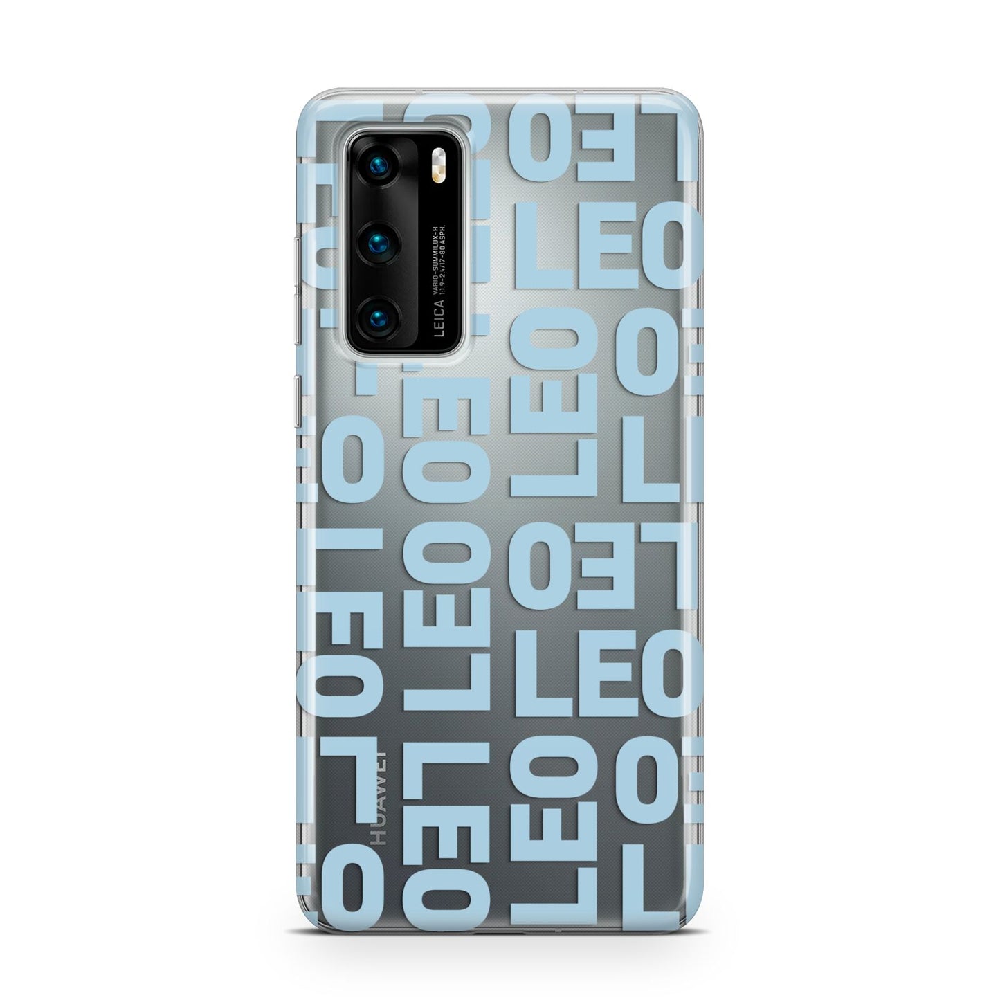 Bold Blue Block Names Huawei P40 Phone Case