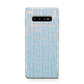 Bold Blue Block Names Protective Samsung Galaxy Case