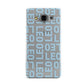 Bold Blue Block Names Samsung Galaxy A3 Case
