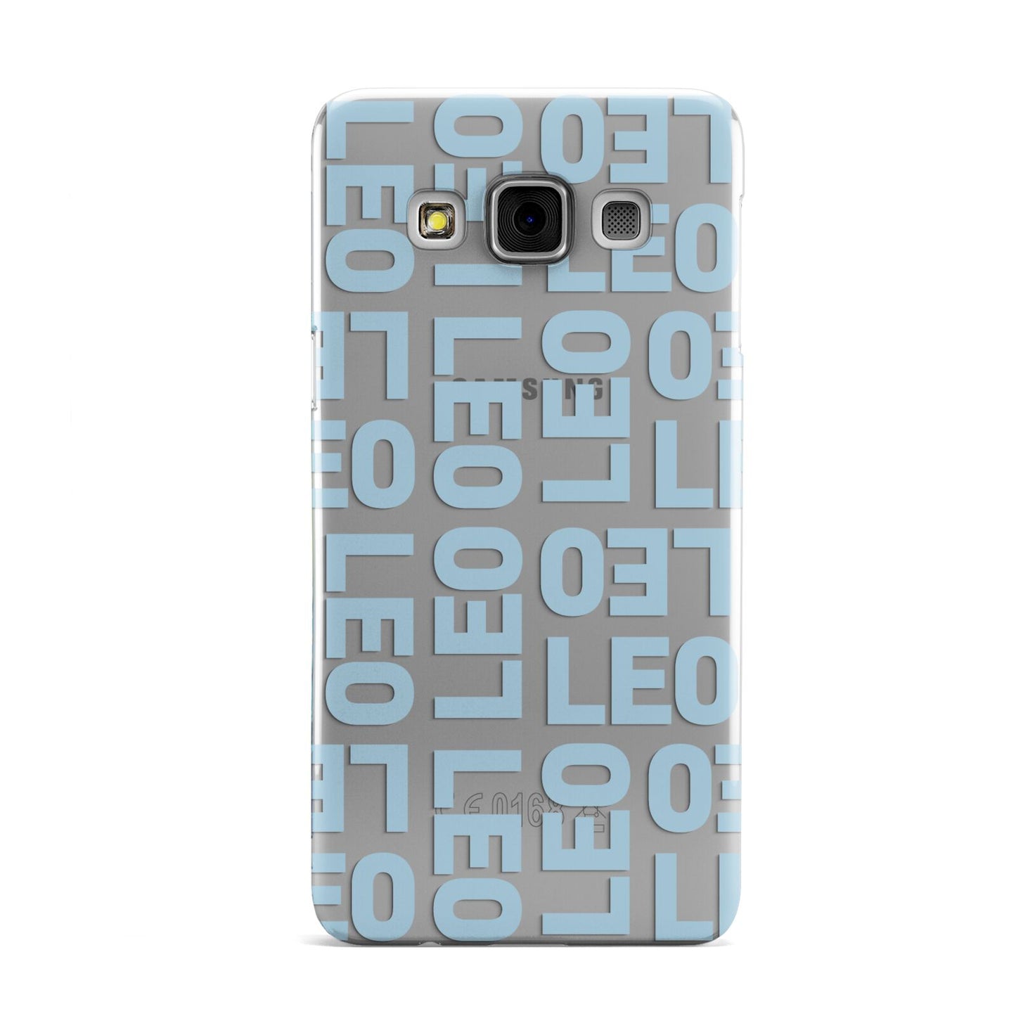Bold Blue Block Names Samsung Galaxy A3 Case
